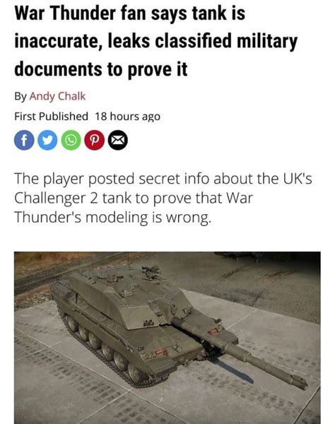 war thunder military leaks|War Thunder fan says tank is inaccurate, leaks。